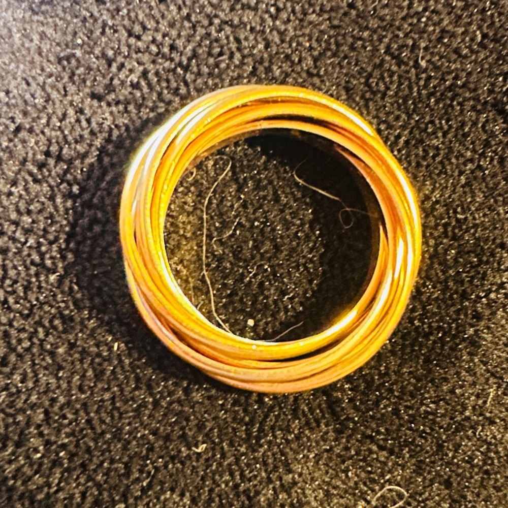 Cartier Tri color 7 band Trinity ring